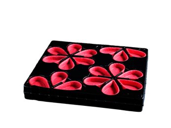 @Fond de tartelette en pétale chocolat fraise colis 18Gx108 La Rose Noire | Grossiste alimentaire | Dupasquier