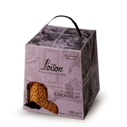 Panettone aux pépites de chocolat noir pièce 500G Loison | Grossiste alimentaire | Dupasquier