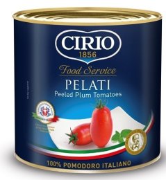 Tomates pelées boite 2,5KG Cirio | Grossiste alimentaire | Dupasquier