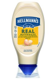 Mayonnaise REAL squeeze bouteille 430ml Hellmanns | Grossiste alimentaire | Dupasquier