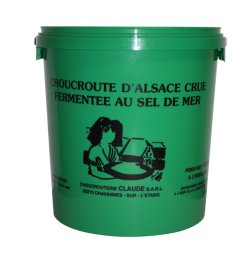 Choucroute crue seau 10KG Choucrouterie Claude | Grossiste alimentaire | Dupasquier