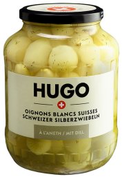 Oignons blancs suisses à l'aneth bocal 1,6KG Hugo | Grossiste alimentaire | Dupasquier
