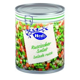 Salade russe boîte 940G Hero | Grossiste alimentaire | Dupasquier