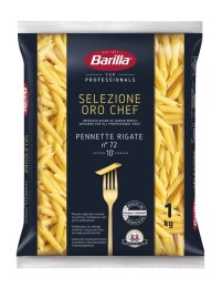 Pennette Rigate Nr. 72 Selezione Oro Chef sachet 1KG Barilla | Grossiste alimentaire | Dupasquier