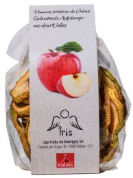 Pommes séchées du Valais paquet 75G Iris | Grossiste alimentaire | Dupasquier