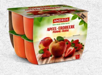 Compote pomme fraise 100G Andros | Grossiste alimentaire | Dupasquier - 2
