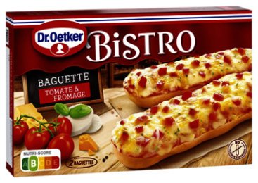 Baguette tomate fromage colis 250Gx10 Dr.Oetker | Grossiste alimentaire | Dupasquier