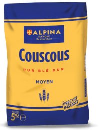 Couscous moyen en sac 5 kg Alpina Savoie | Dupasquier
