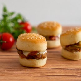 Burger mini fromage 22G colis de 48 pièces Delicool | Grossiste alimentaire | Dupasquier
