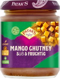 Chutney mangue doux bocal 210G Patak's | Grossiste alimentaire | Dupasquier