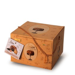 Panettone pépites de chocolat et crème de caramel salé pièce 750G Loison | Grossiste alimentaire | Dupasquier