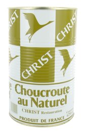 Choucroute au naturel en boîte 5/1 Charles Christ | Grossiste alimentaire | Dupasquier