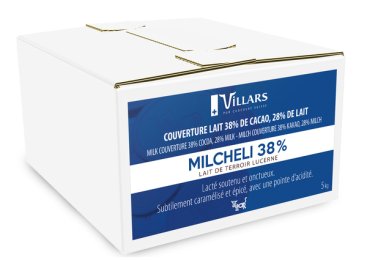 Couverture chocolat au lait de Lucerne 38% 5KG Villars | Grossiste alimentaire | Dupasquier
