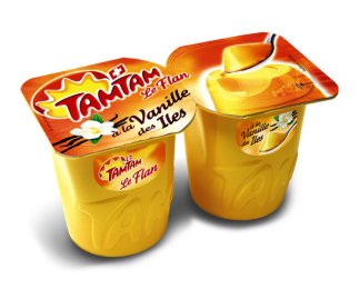 Flan vanille pièce unitaire 125G Tamtam | Grossiste alimentaire | Dupasquier