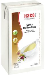 Sauce hollandaise liquide brique 1L Haco | Grossiste alimentaire | Dupasquier